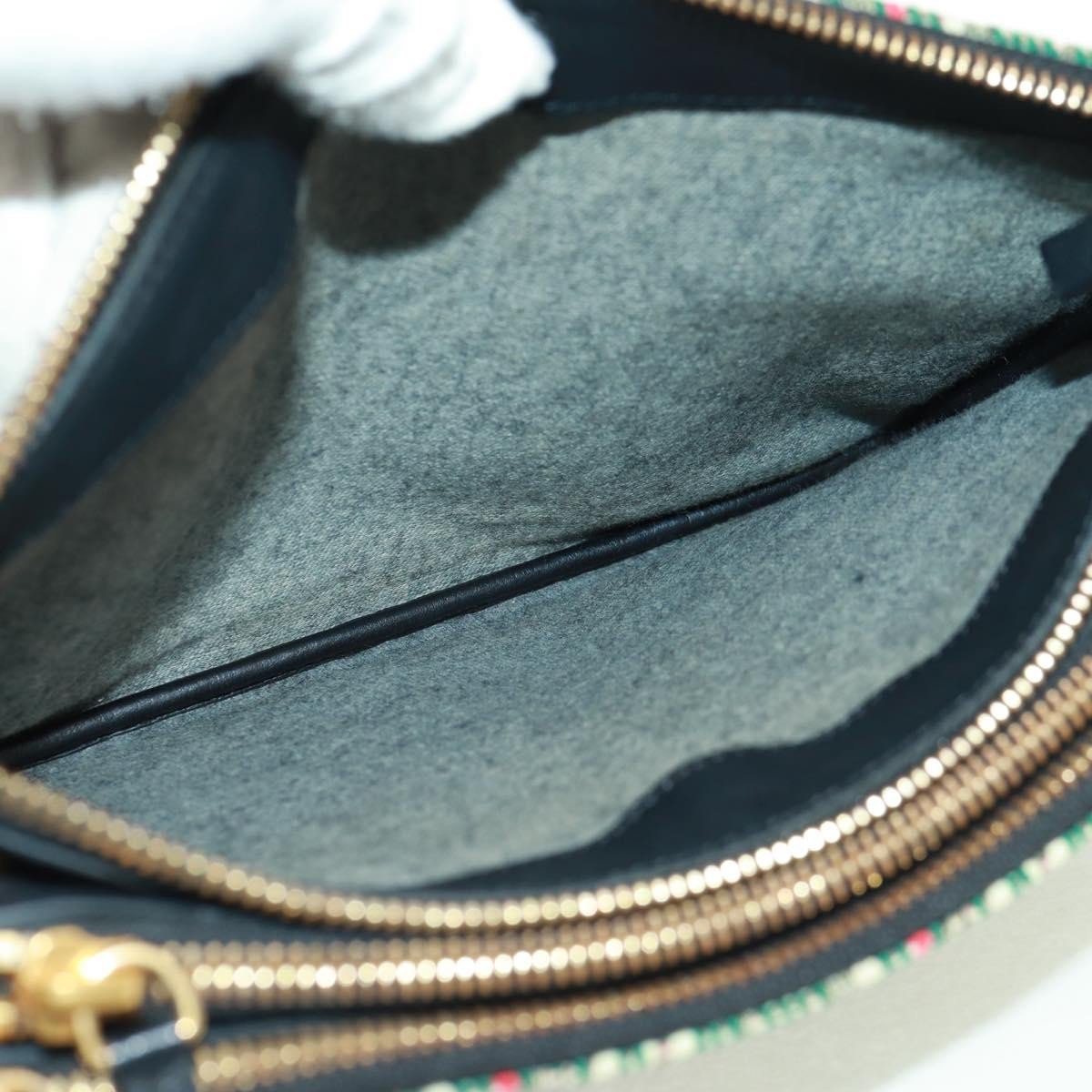 Celine Celine Trio Crossbody Bag Tweed Large Groen