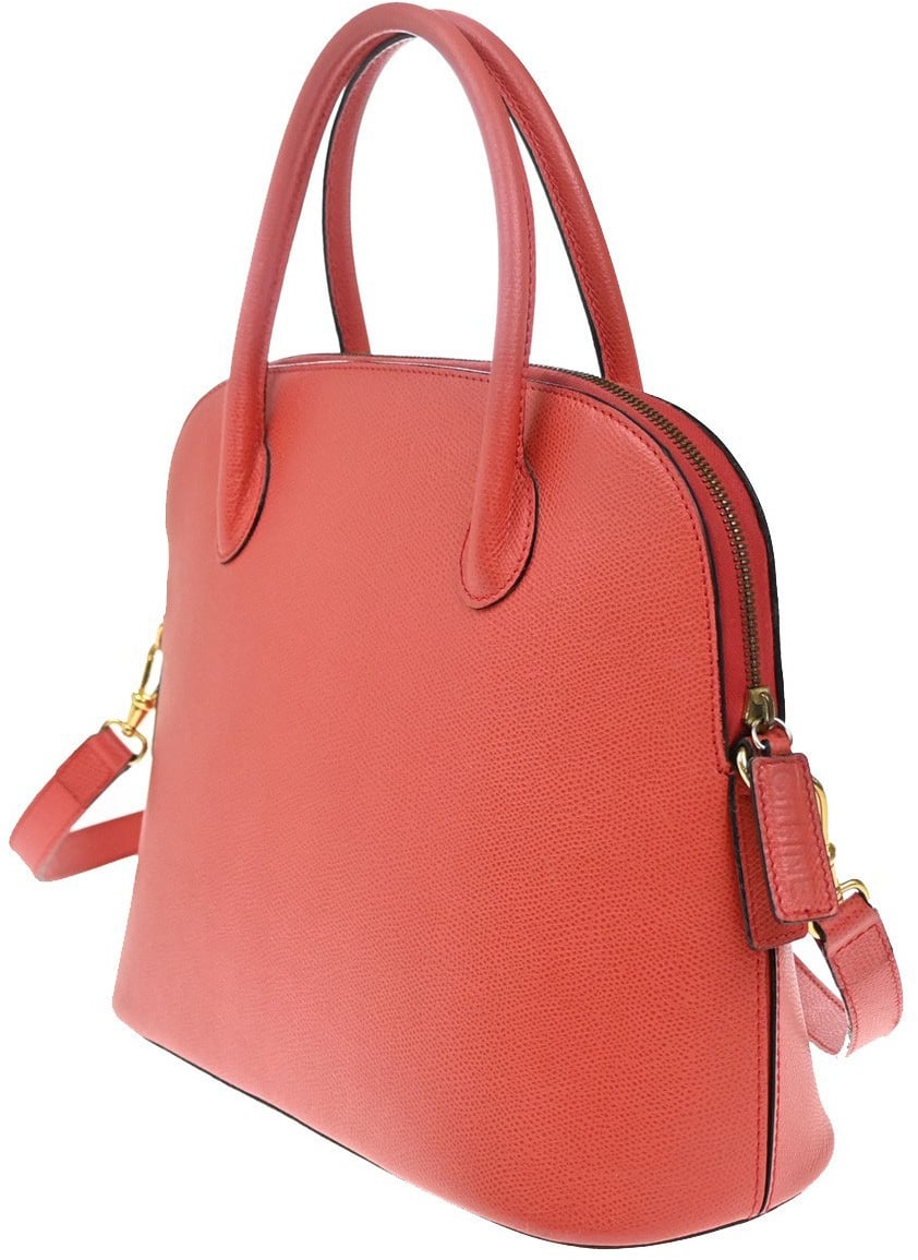 Celine Celine Vintage Convertible Bowler Bag Leather Medium Rood