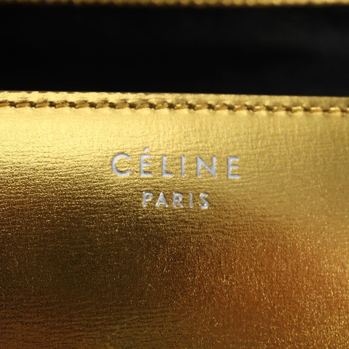 Celine Flap Shoulder Leather Goud