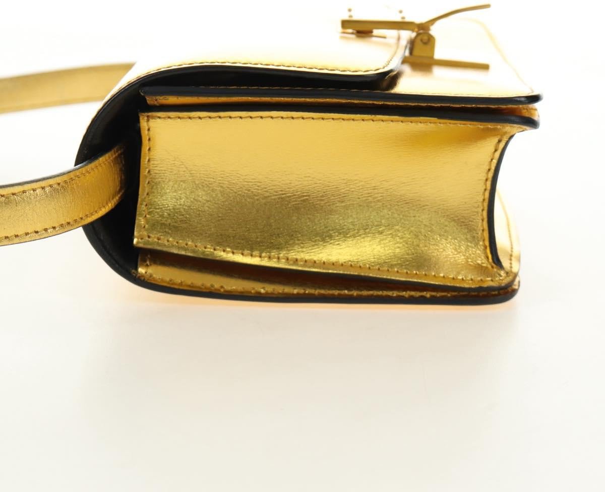 Celine Flap Shoulder Leather Goud