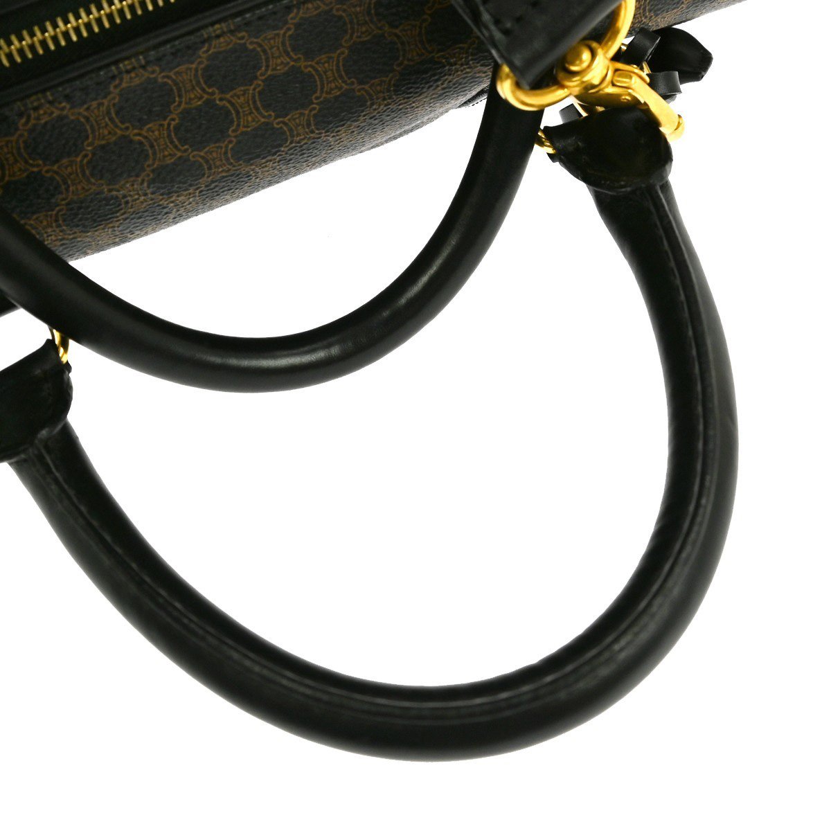 Celine Celine Vintage Duffle Bag Macadam Coated Canvas Large Bruin