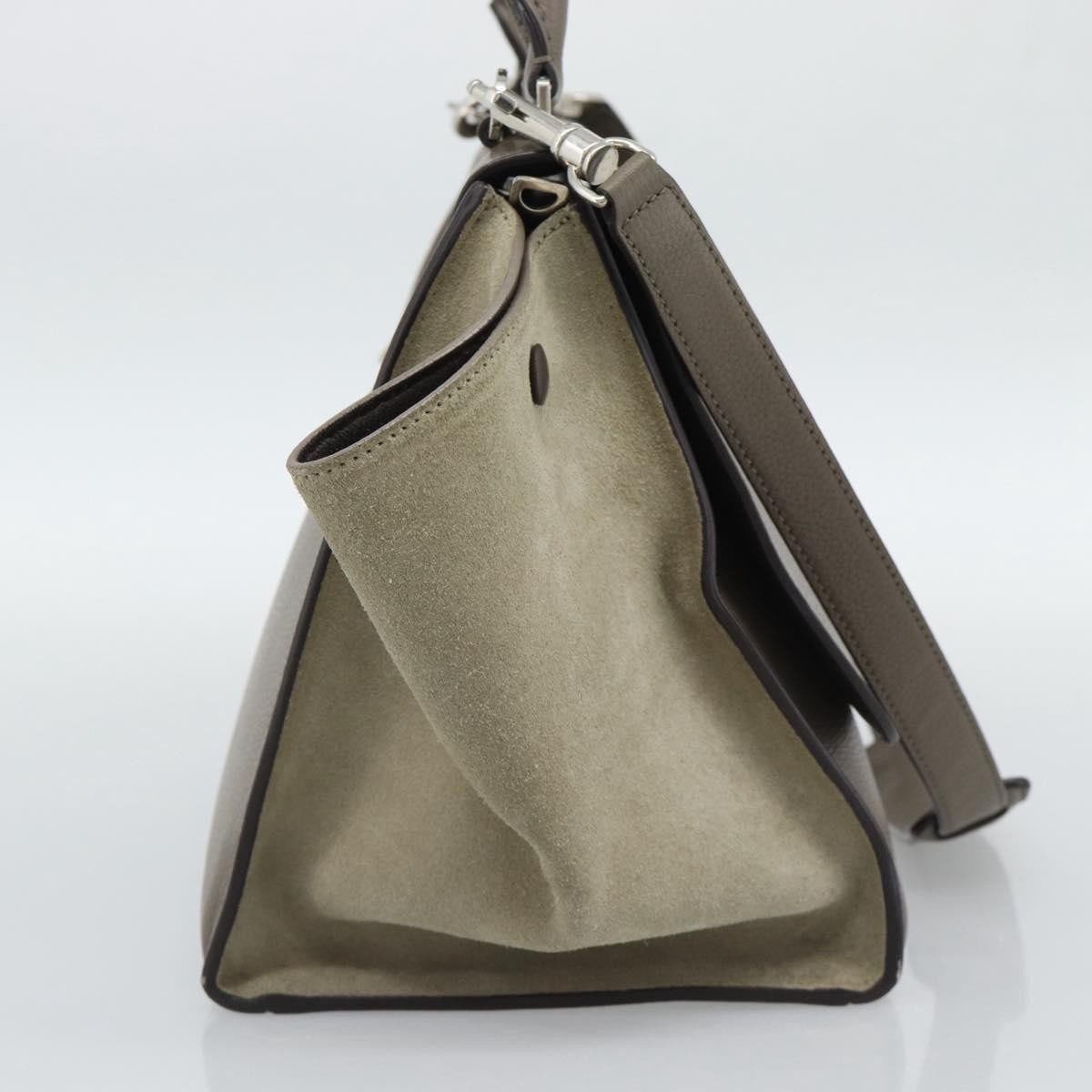 Celine Trapeze Leather with Suede Medium Grijs