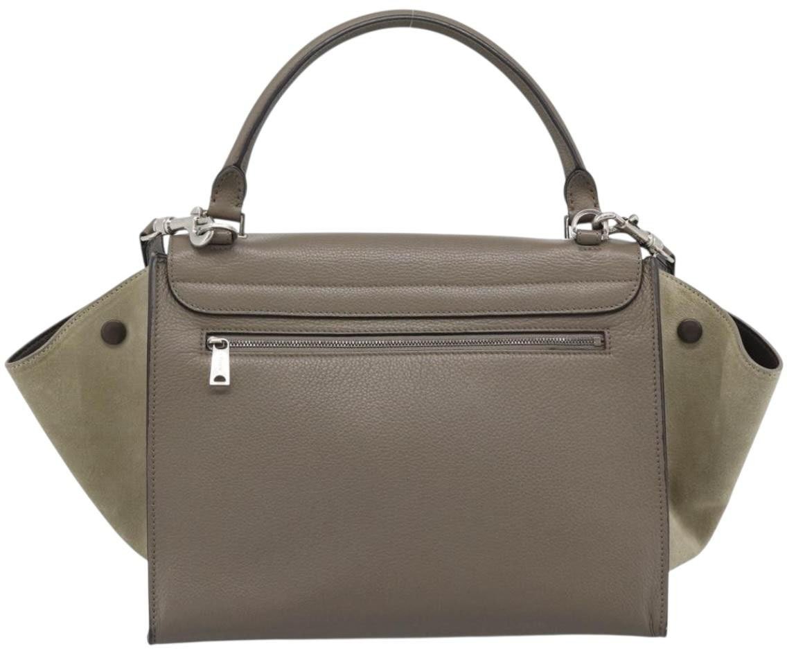 Celine Trapeze Leather with Suede Medium Grijs