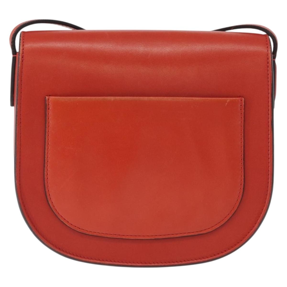 Celine Celine Trotteur Crossbody Bag Calfskin Small Oranje