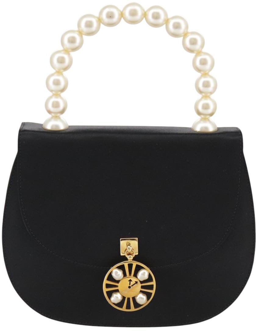 Celine Celine Handbag Satin Zwart