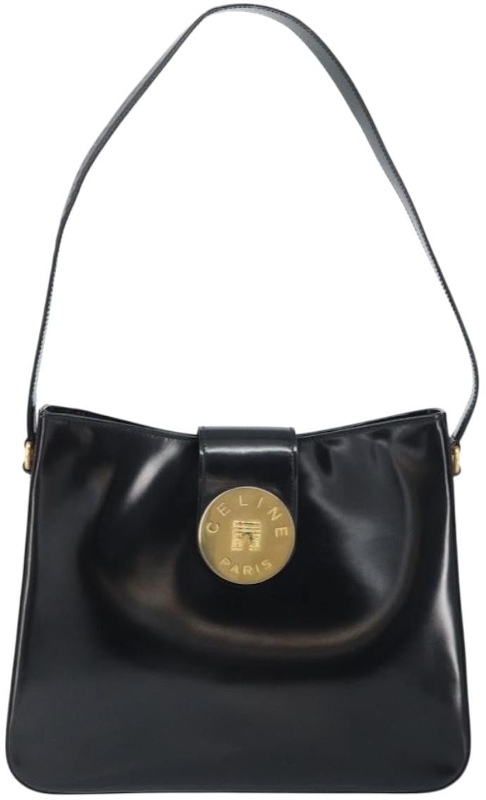 Celine Handbag Patent leather Zwart