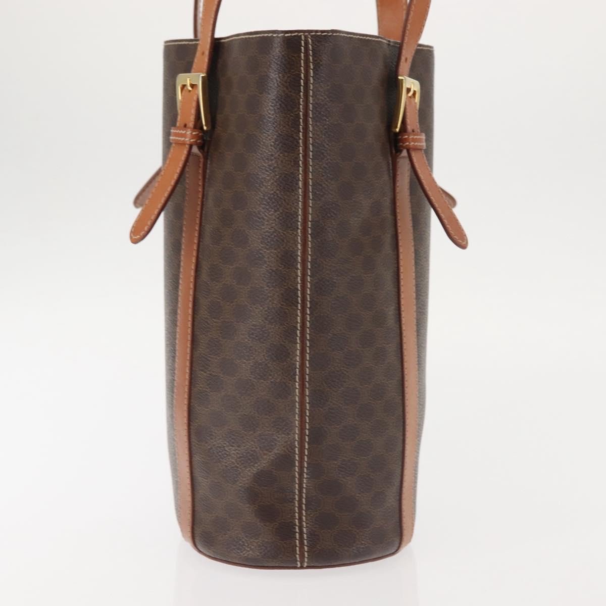 Celine Celine Bucket Bag Triomphe Coated Canvas Small Bruin