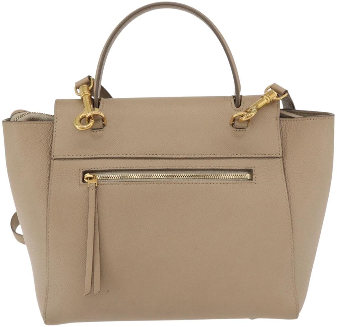 Celine Belt Calfskin Medium Beige