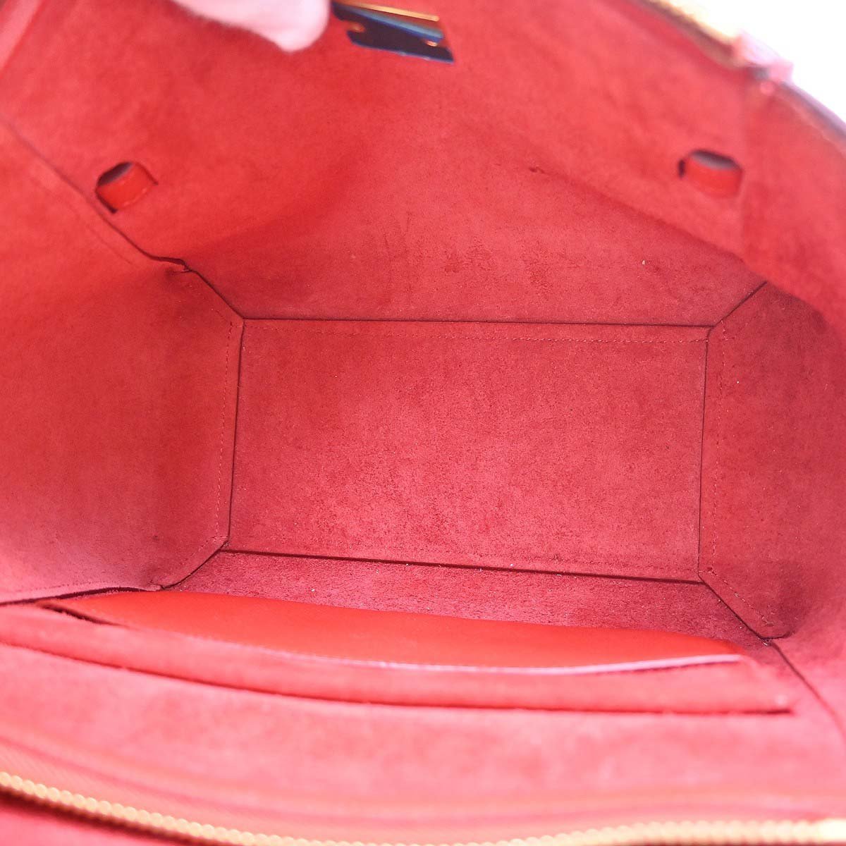 Celine Belt Calfskin Medium Rood