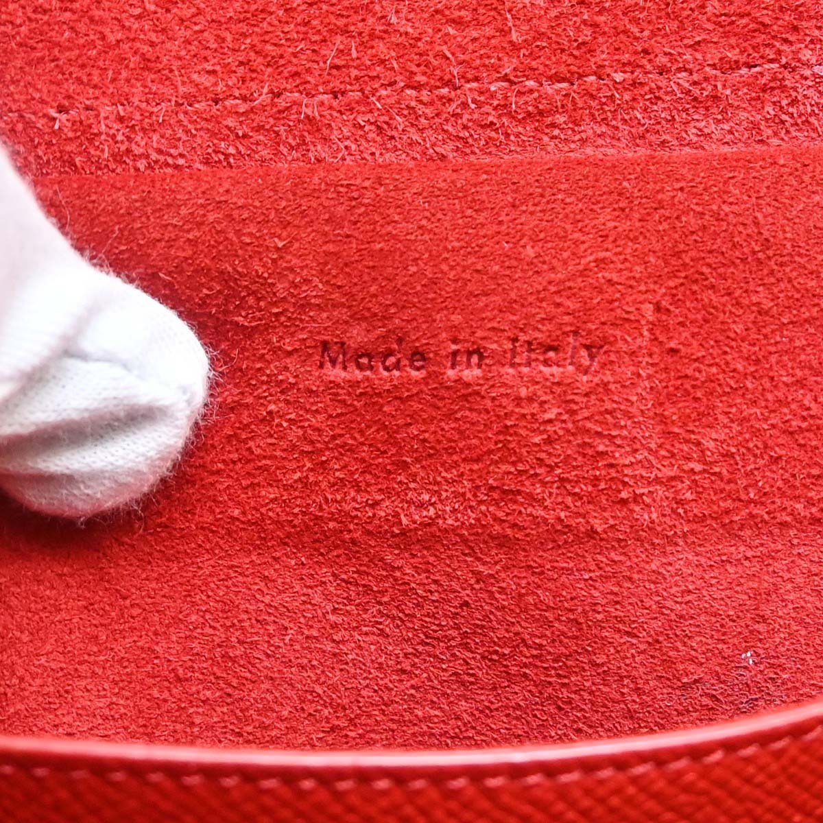 Celine Belt Calfskin Medium Rood