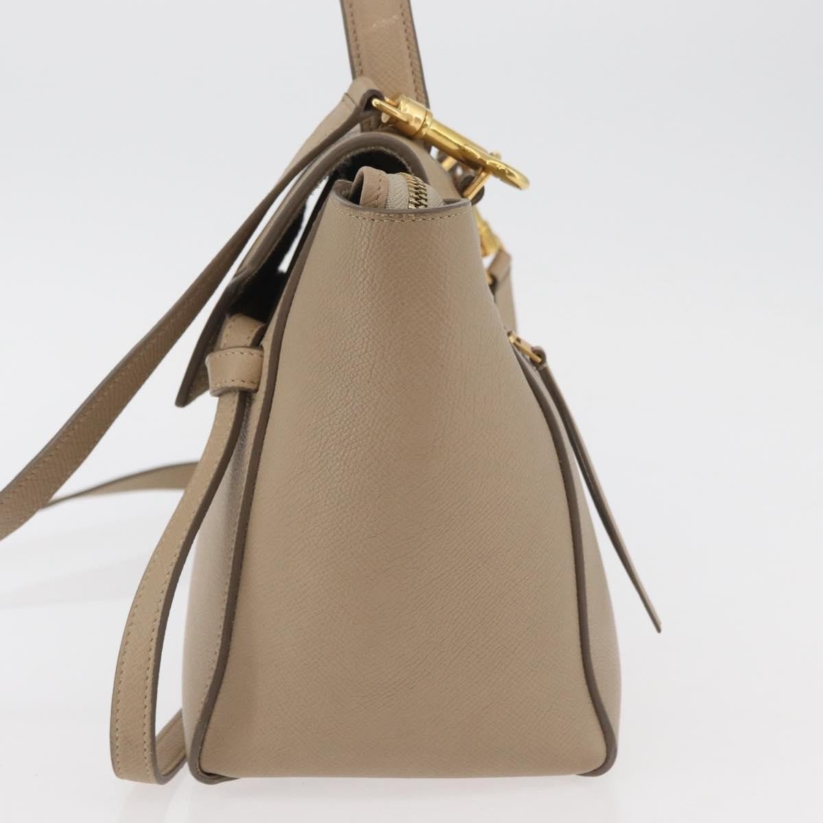 Celine Belt Calfskin Medium Beige