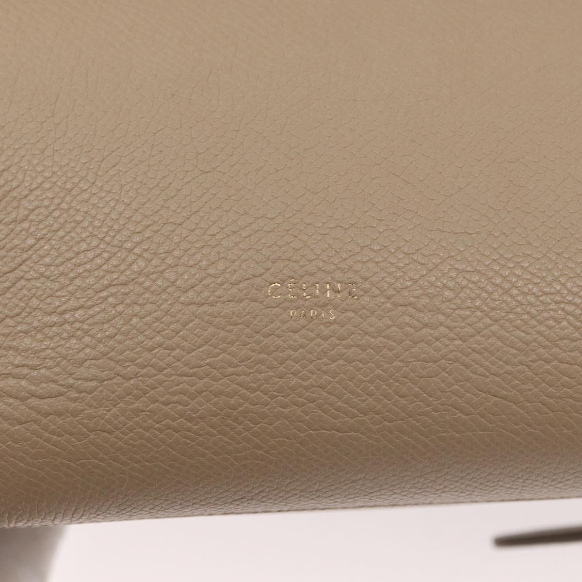 Celine Belt Calfskin Medium Beige