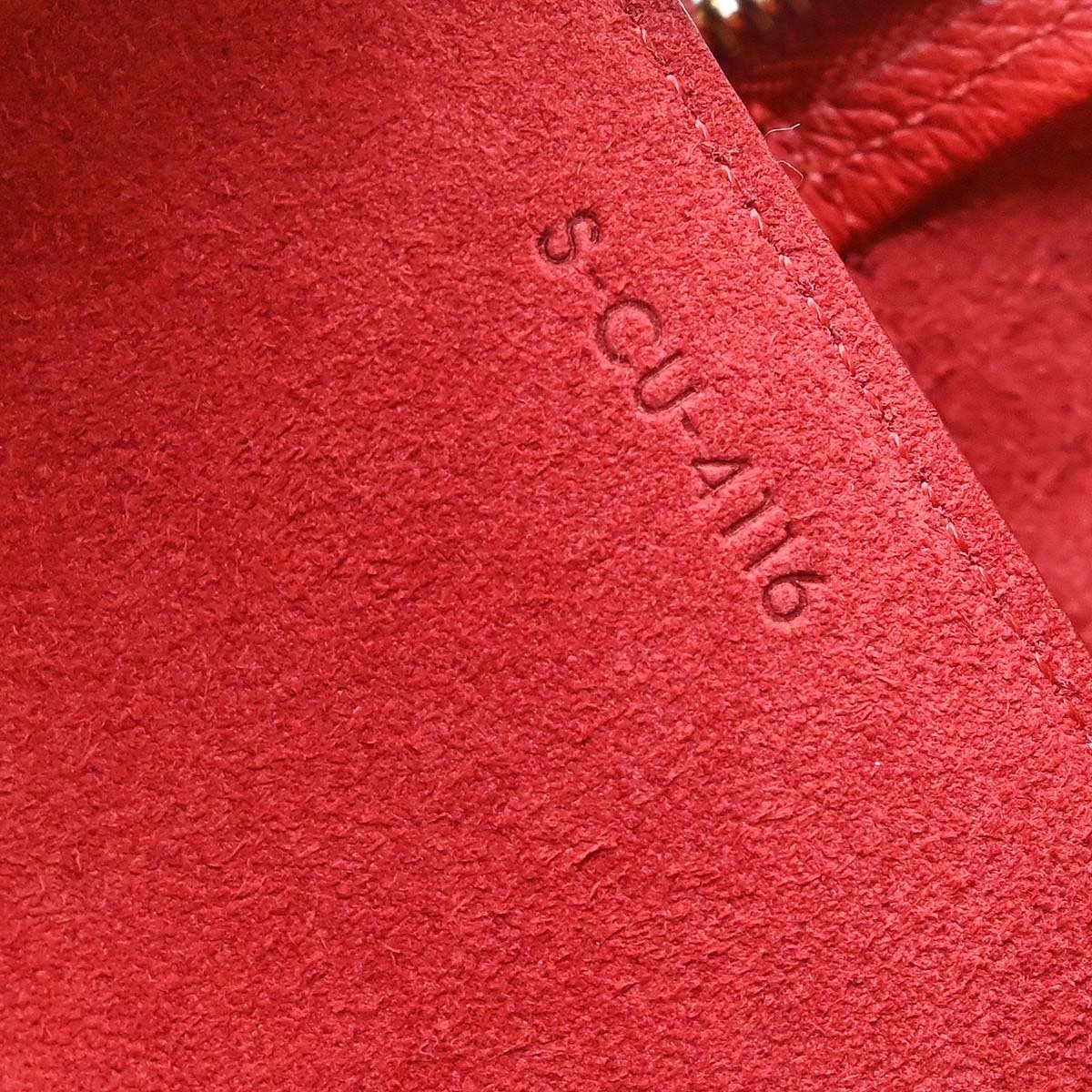 Celine Belt Calfskin Medium Rood