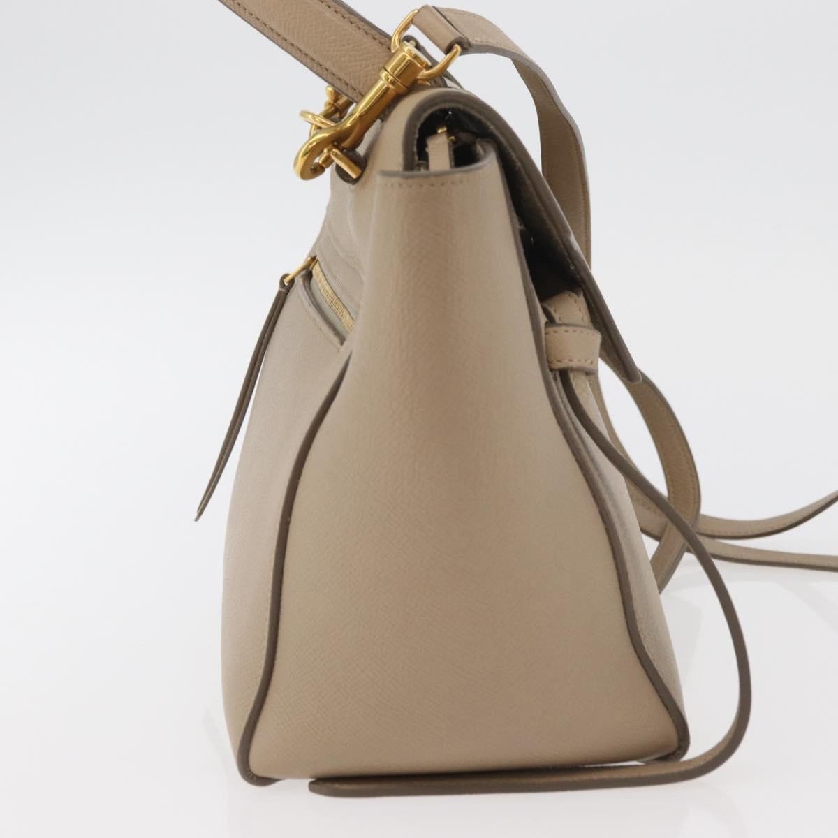 Celine Belt Calfskin Medium Beige