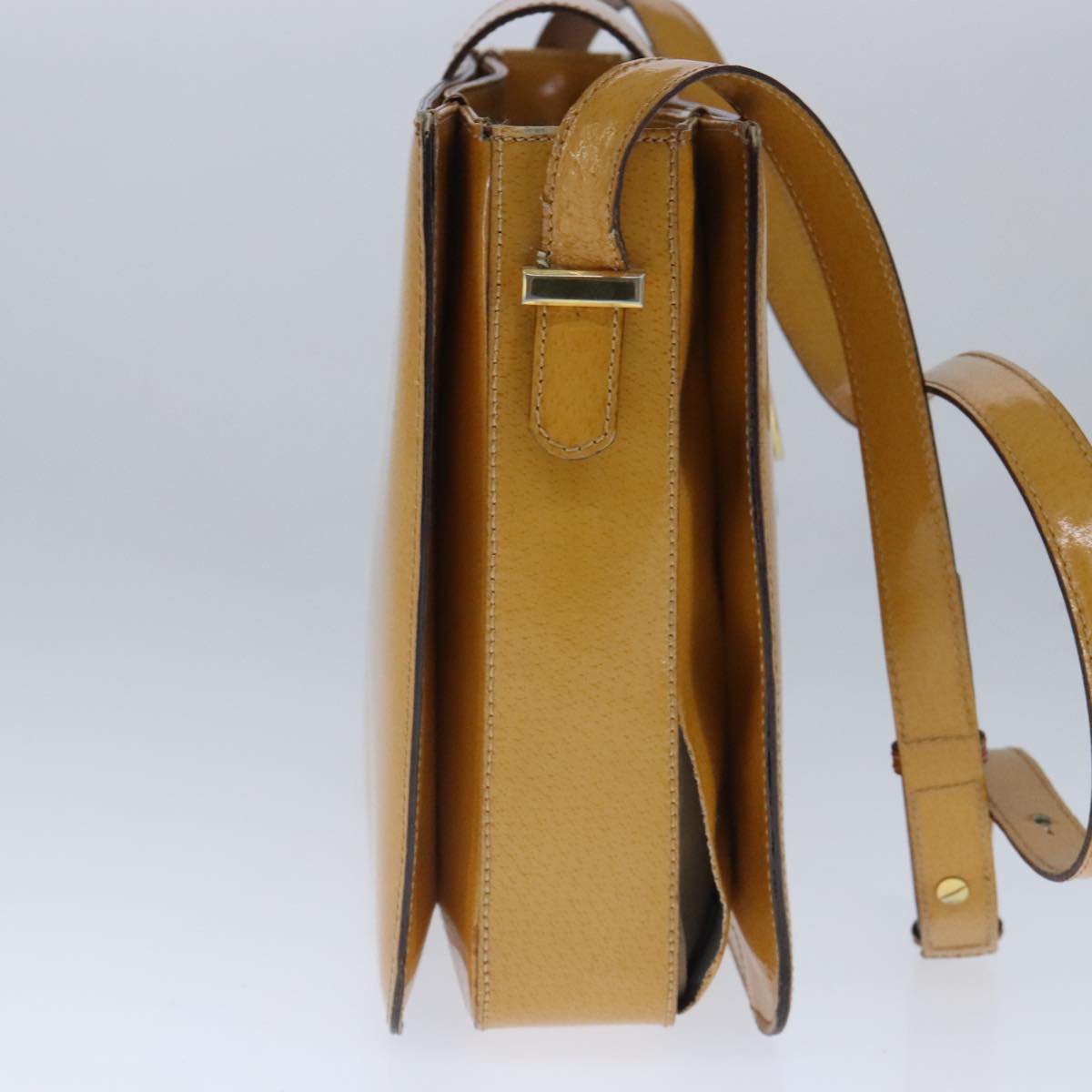 Celine Shoulder bag circle logo Patent leather medium Divers