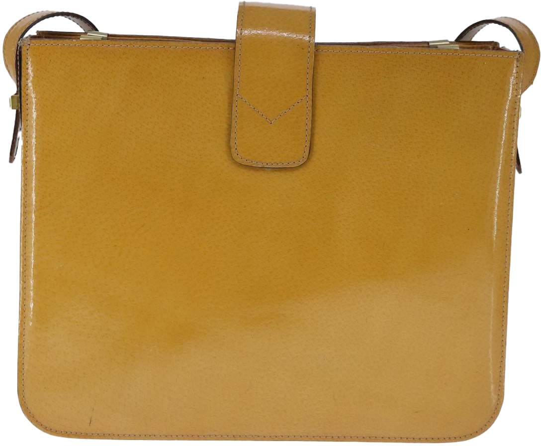 Celine Shoulder bag circle logo Patent leather medium Divers
