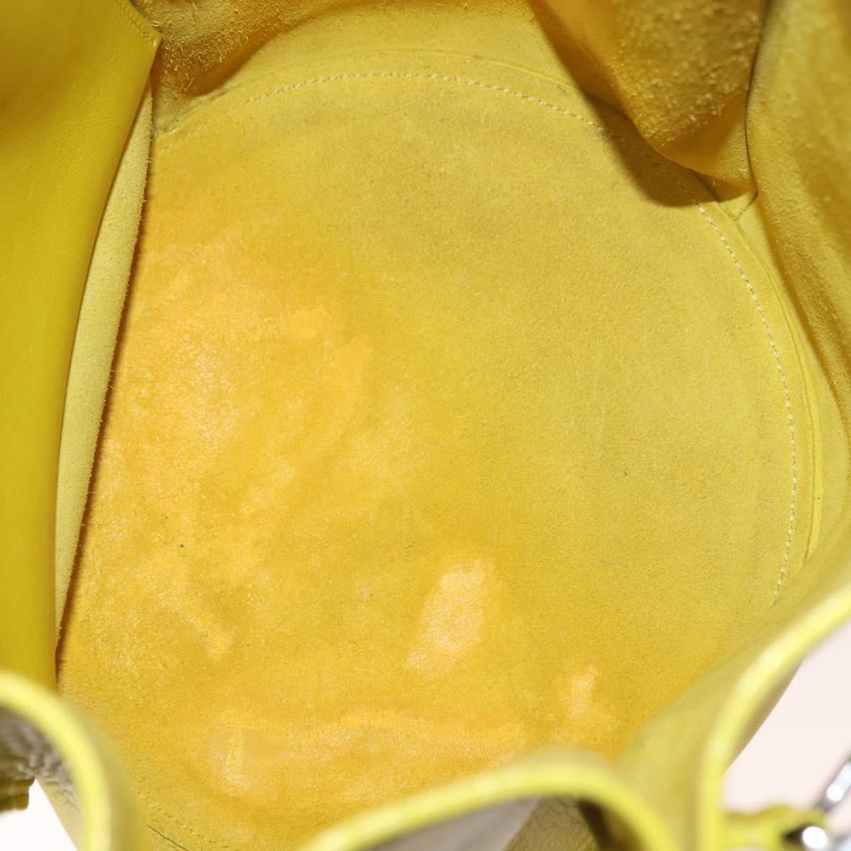 Celine Celine Long Strap Big Bag Bucket Leather Geel