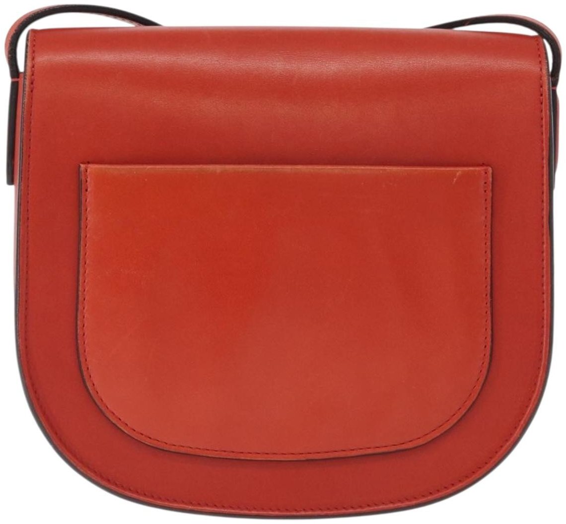 Celine Trotteur Messenger Calfskin Medium Oranje