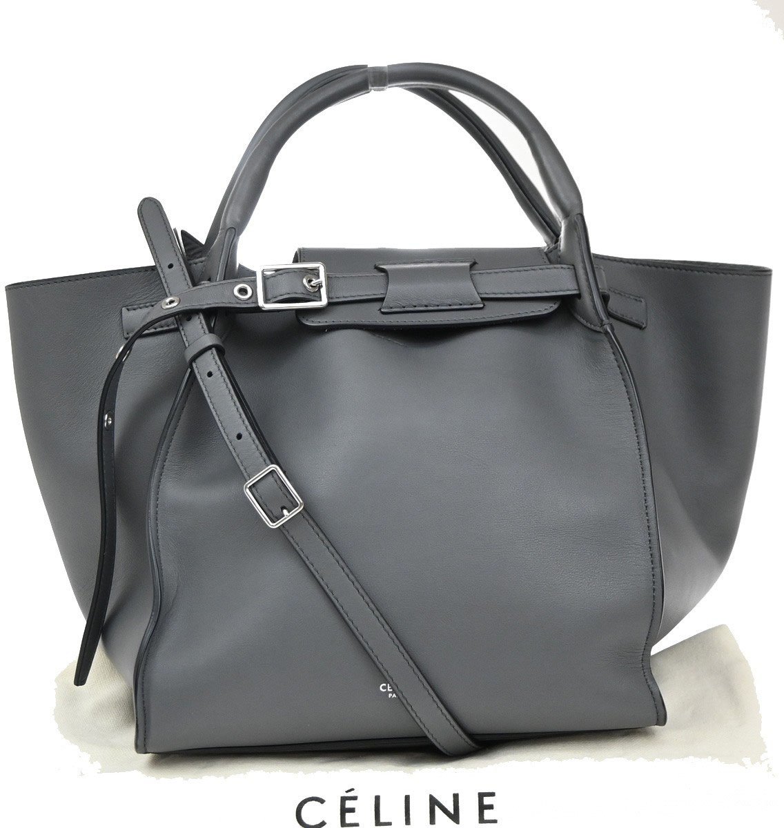 Celine Celine Big Bag Smooth Leather Medium Grijs