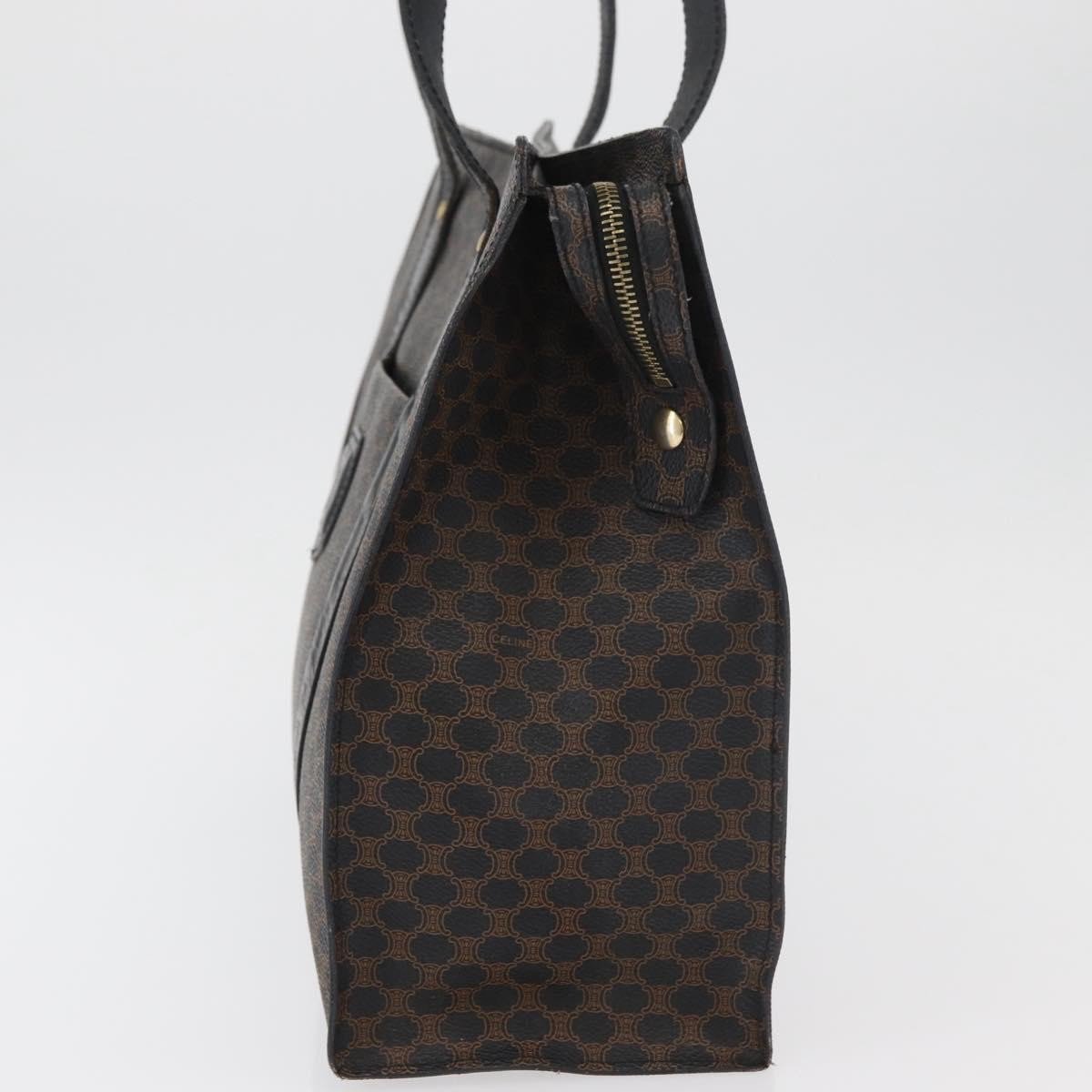 Celine Celine Vintage Macadam Shopper Tote Coated Canvas Medium Zwart