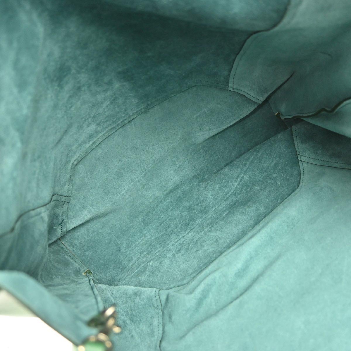 Celine Celine Cabas Hobo Leather Groen