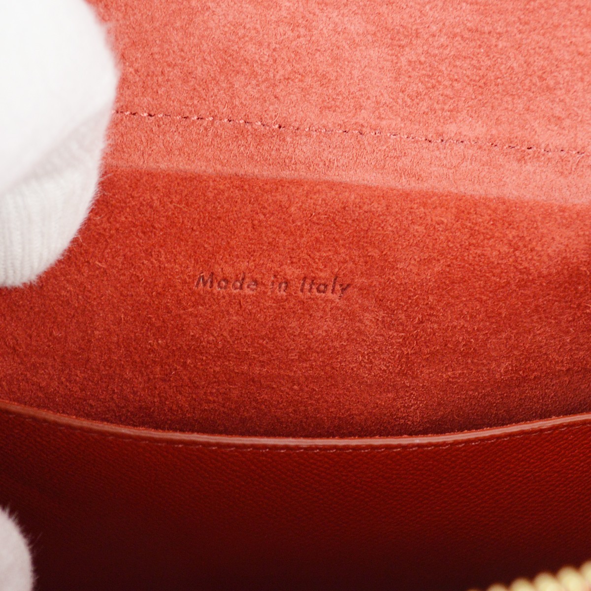 Celine Celine Belt Bag Textured Leather Micro Rood