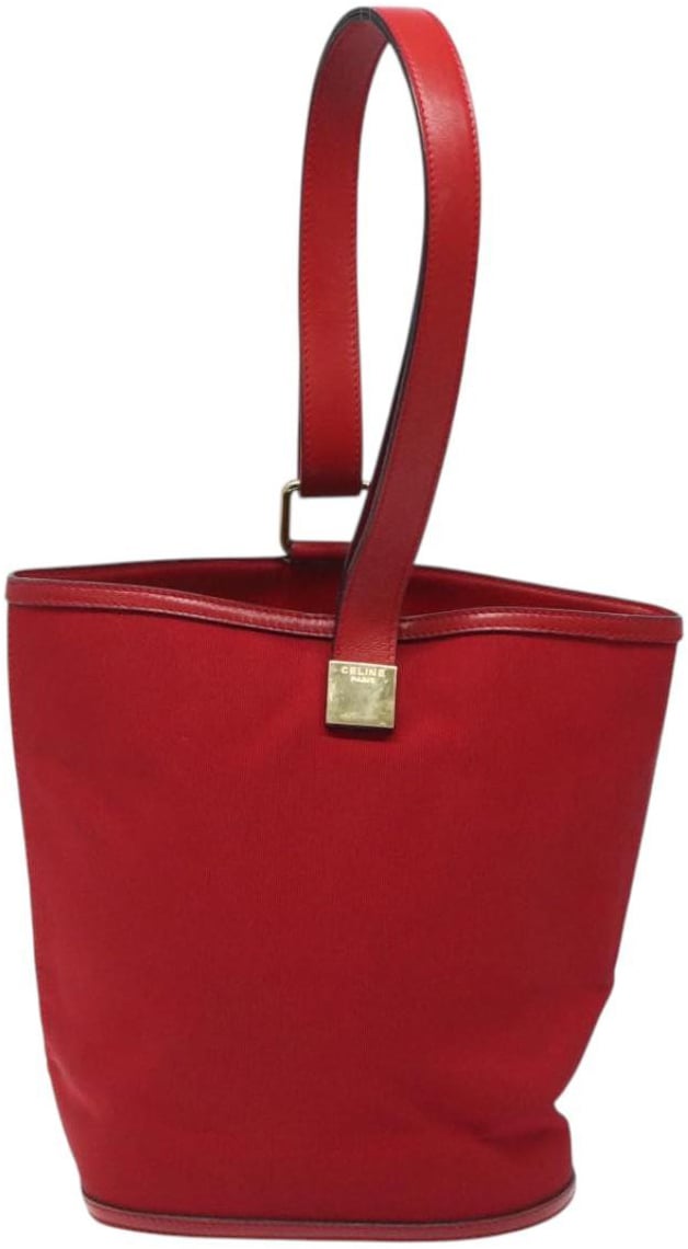 Celine Celine Handbag Canvas Rood