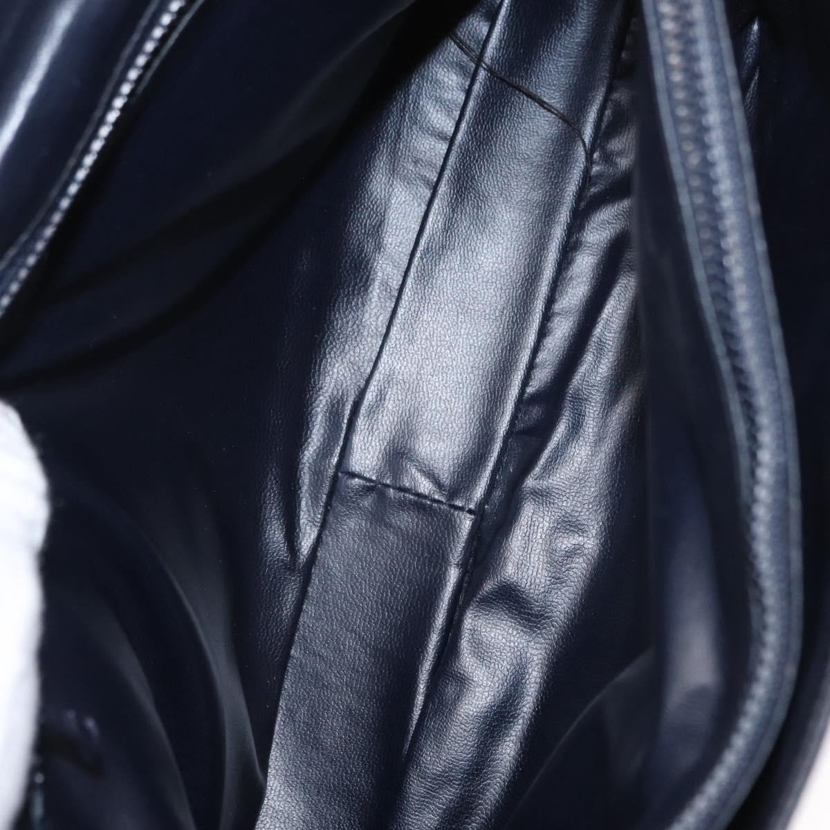 Celine Vintage Macadam Canvas and Leather Zwart