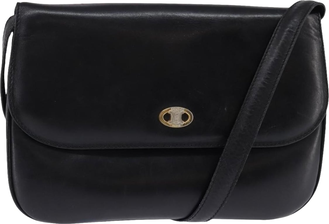 Celine Vintage Leather Zwart