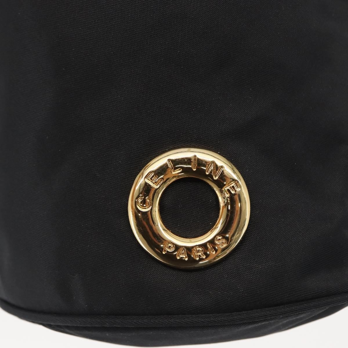 Celine Vintage Pouch Nylon Zwart