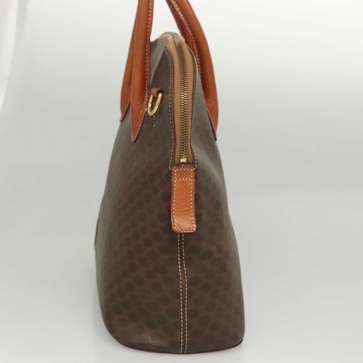 Celine Macadam Handbag Macadam with leather Large Bruin