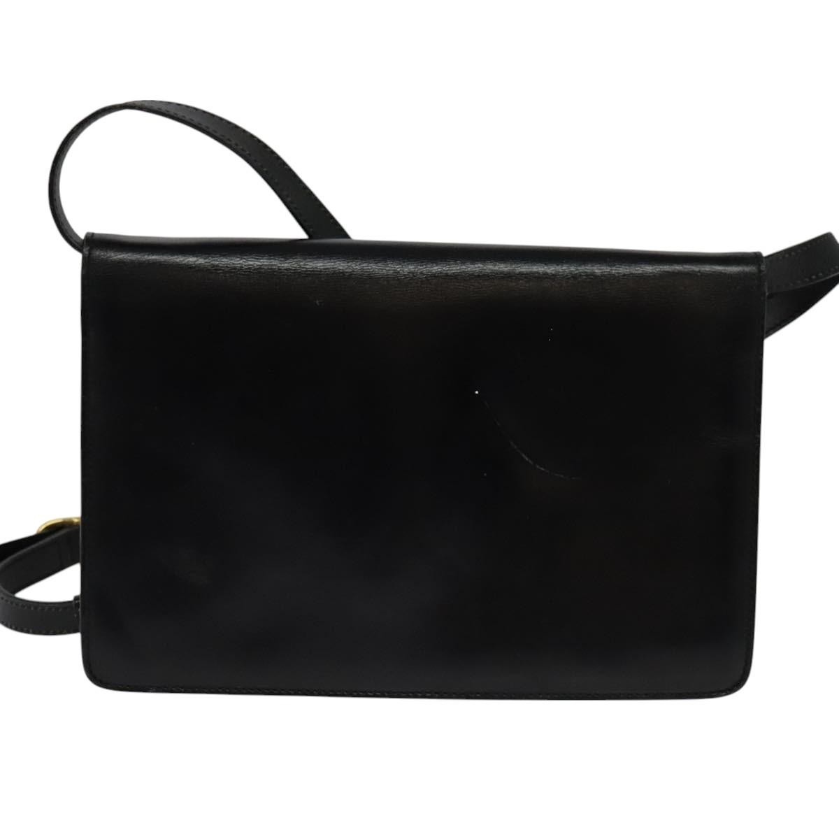 Celine Celine Envelope Shoulder Bag Leather Zwart