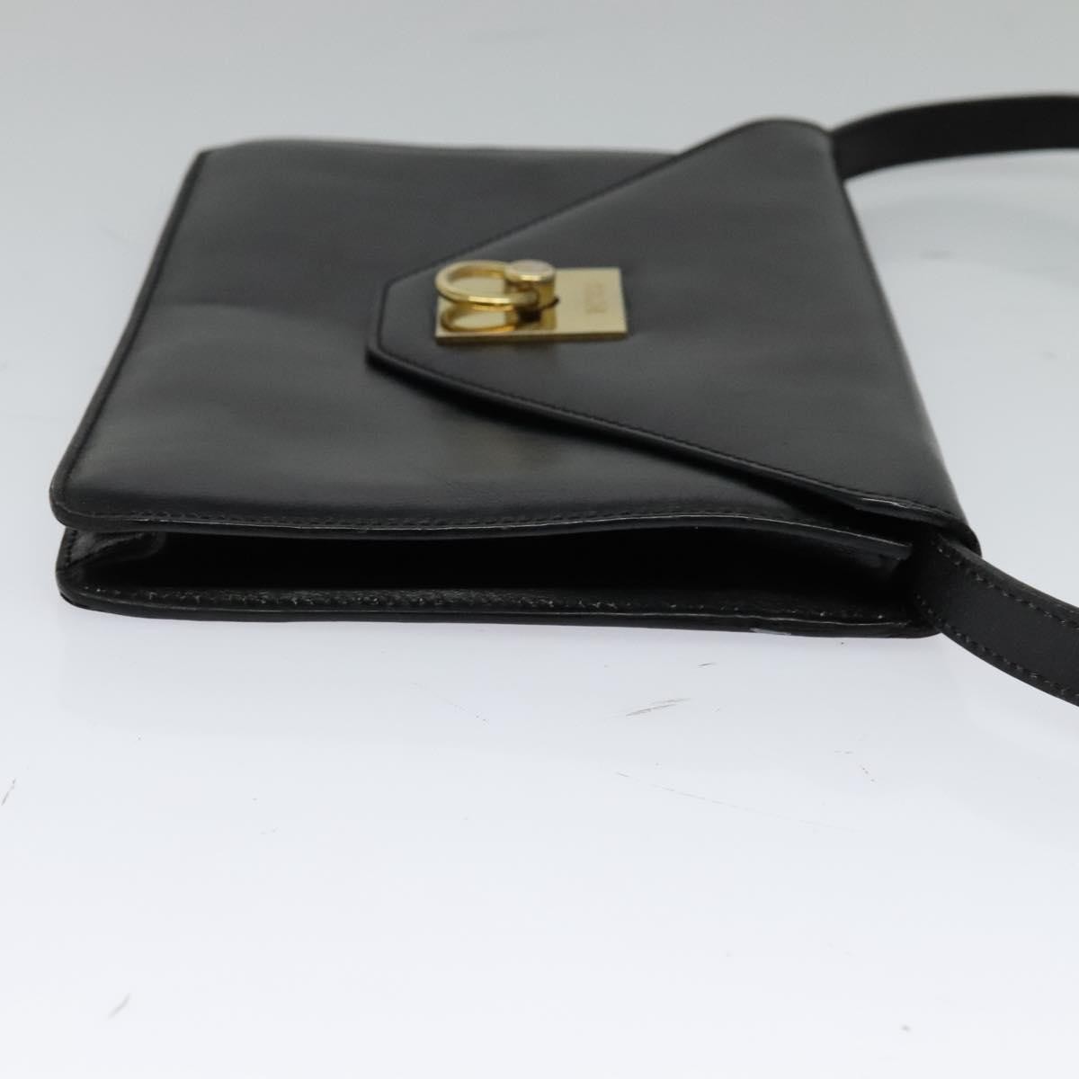 Celine Celine Envelope Shoulder Bag Leather Zwart