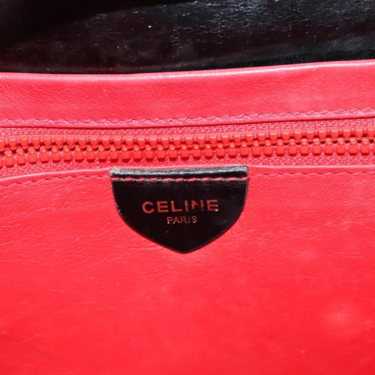 Celine Celine Envelope Shoulder Bag Leather Zwart