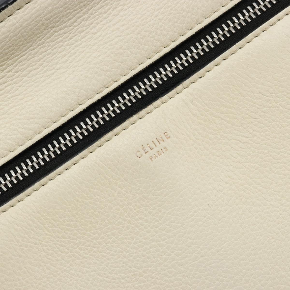 Celine Edge Bag Leather Medium Wit