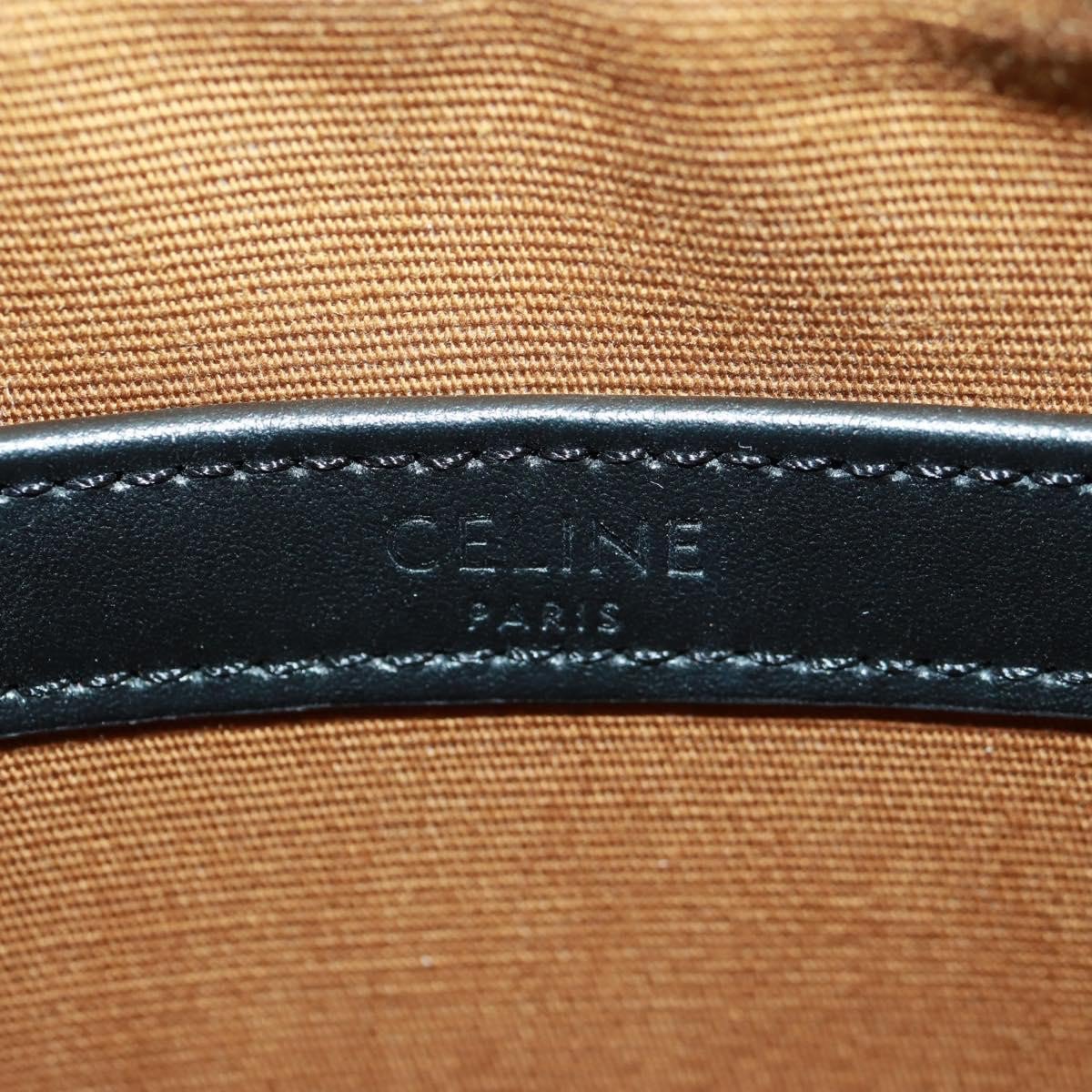 Celine Celine Logo Messenger Bag Triomphe Coated Canvas Medium Zwart