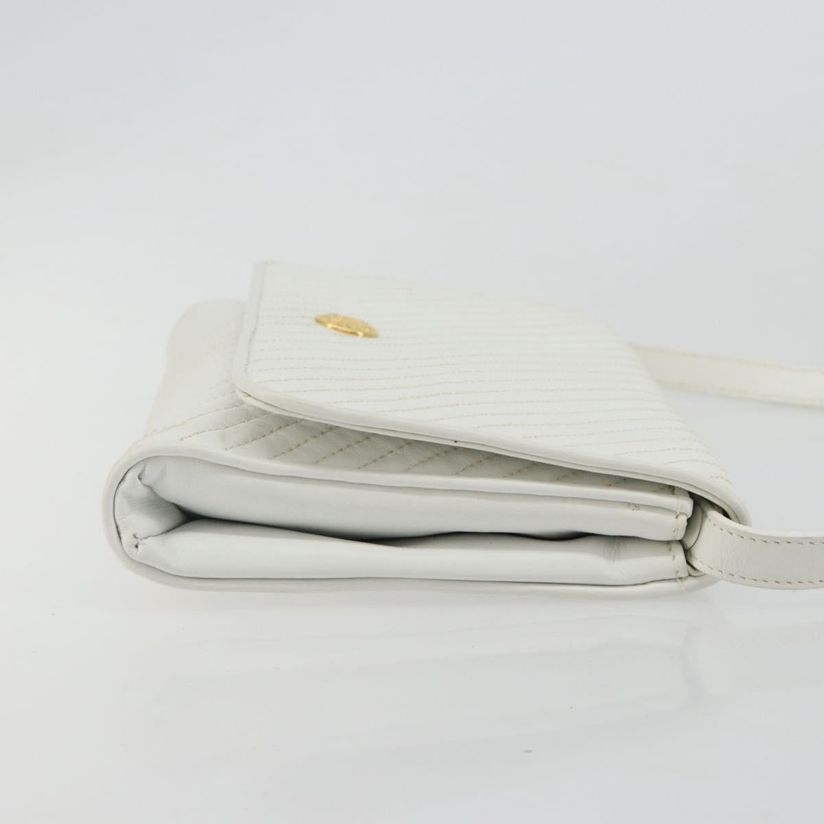 Celine Vintage Flap Quilted Leather Wit