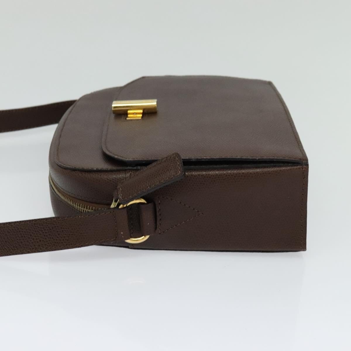 Celine Vintage Turnlock Leather Bruin