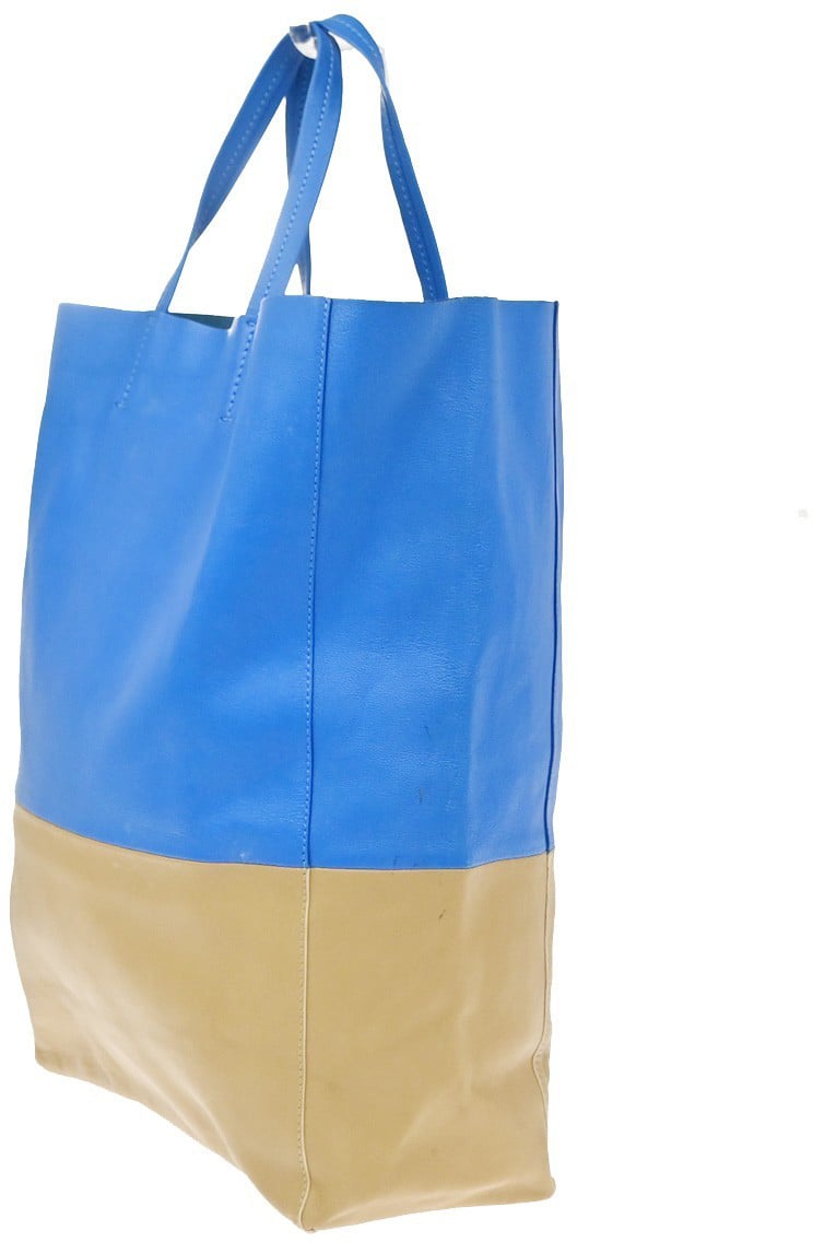 Celine Vertical Bi-Cabas Tote Leather Large Divers