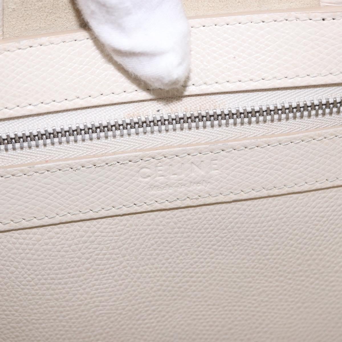 Celine Vertical Bi-Cabas Tote Leather Large Wit