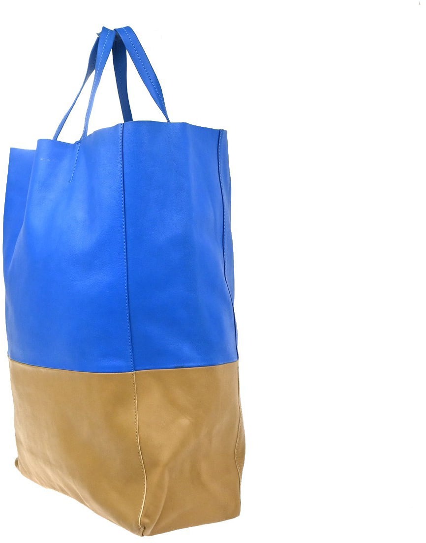 Celine Vertical Bi-Cabas Tote Leather Large Divers