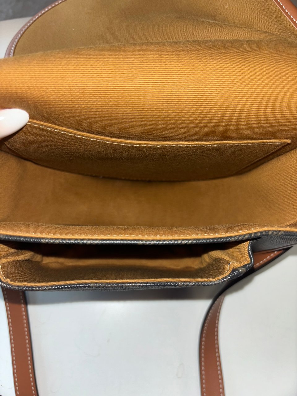 Celine Cuir Triomphe Folco Bag Leather Divers