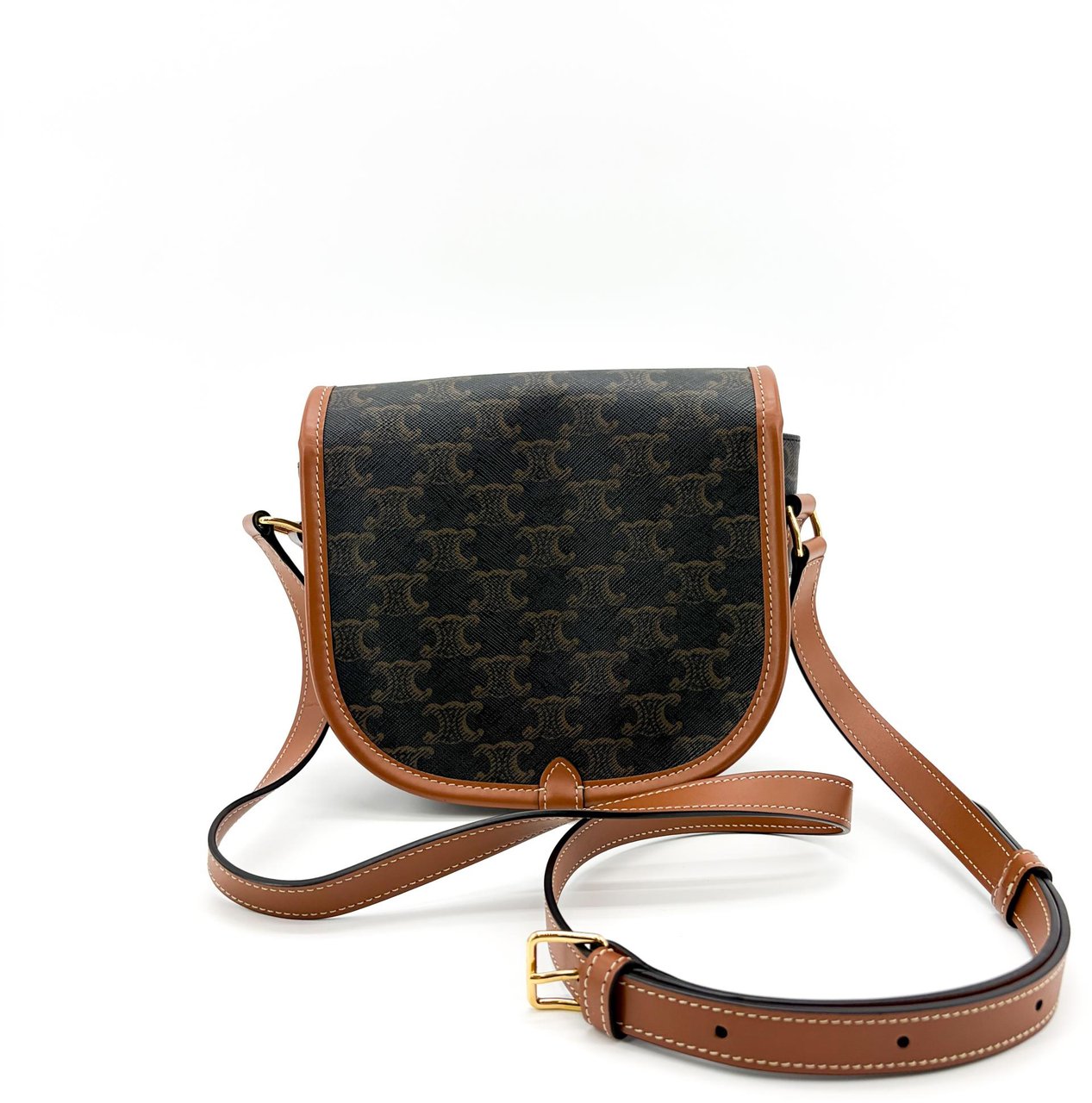 Celine Cuir Triomphe Folco Bag Leather Divers