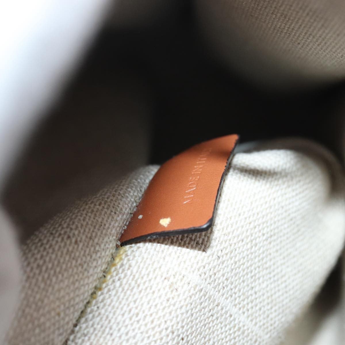 Celine Celine Vertical Cabas Tote Canvas with Leather Mini Wit