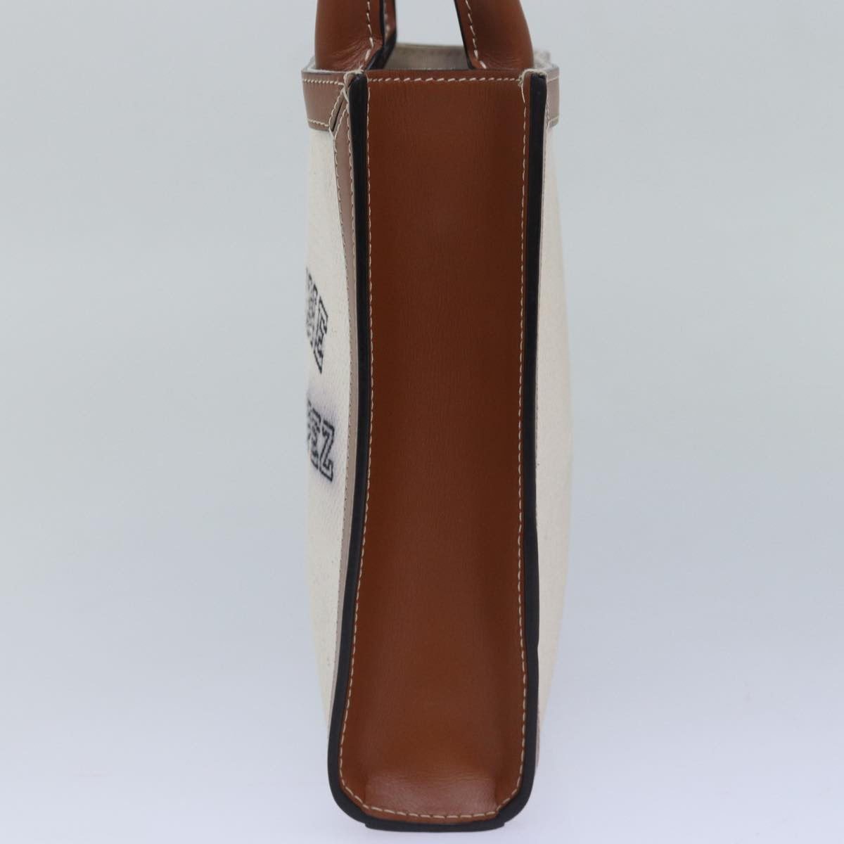 Celine Celine Vertical Cabas Tote Canvas with Leather Mini Wit