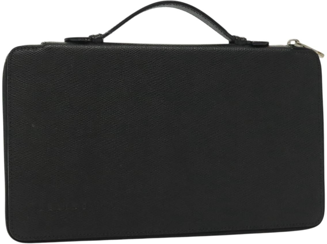 Celine Travel Organizer Leather Zwart