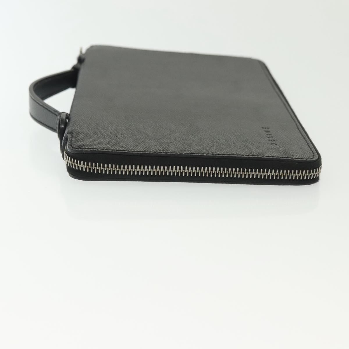Celine Travel Organizer Leather Zwart