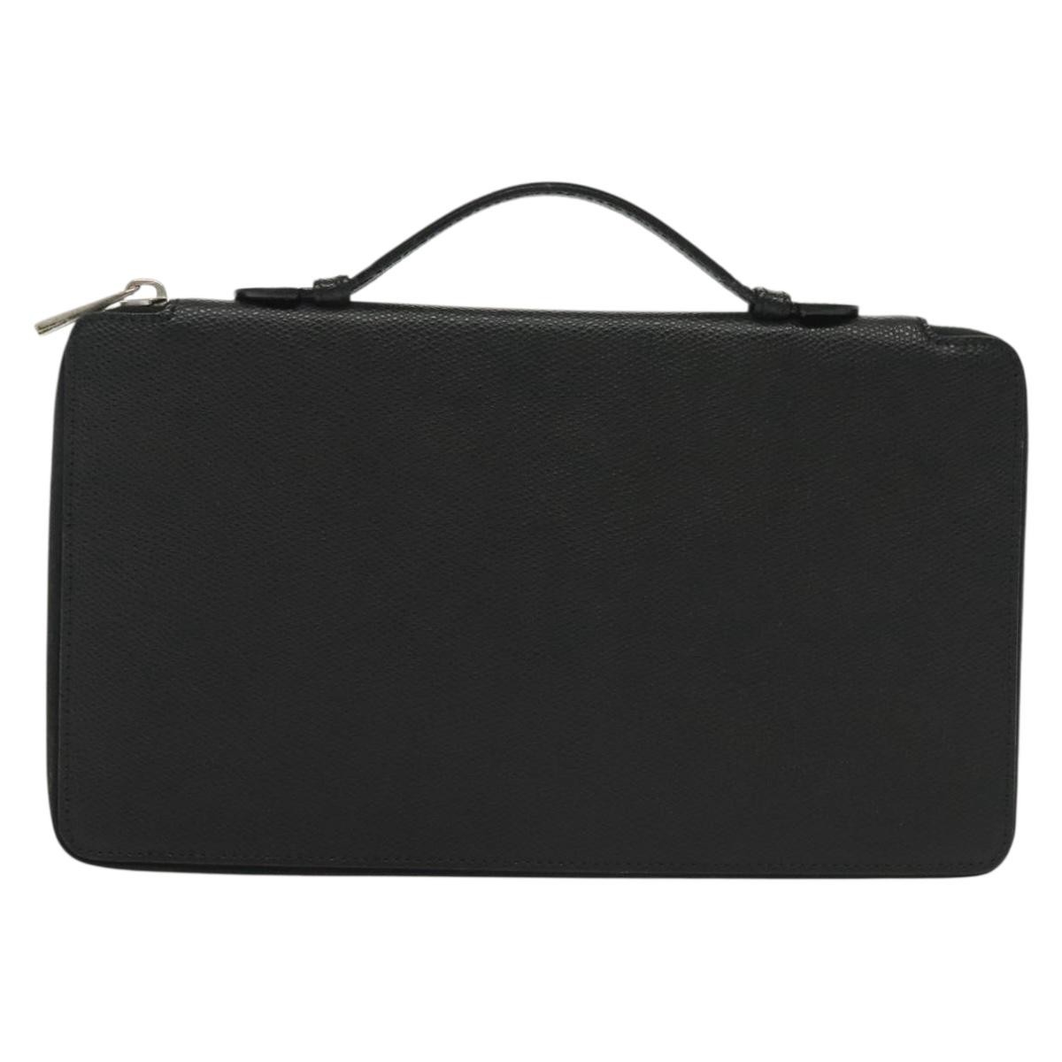 Celine Travel Organizer Leather Zwart
