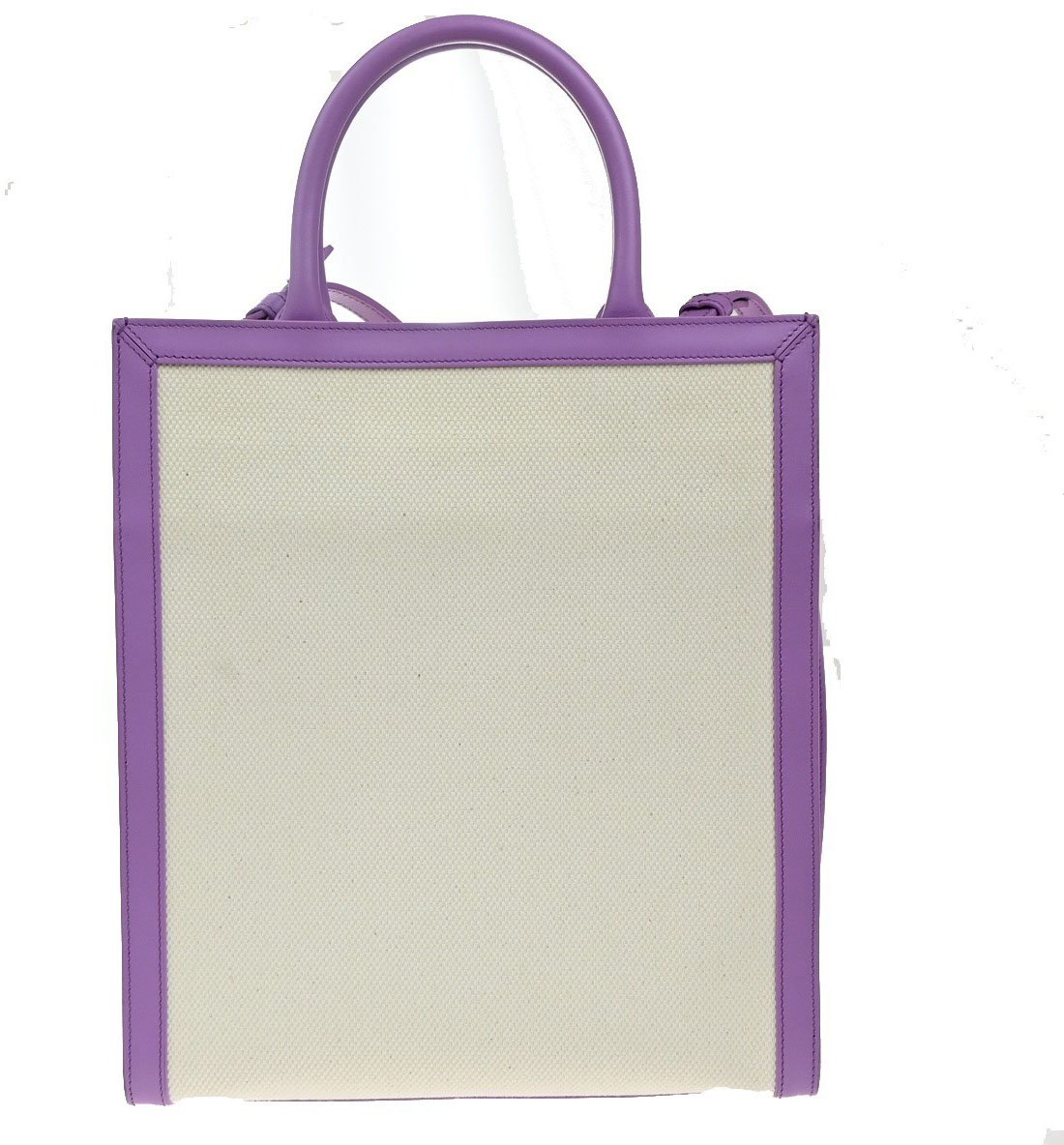 Celine Celine Vertical Cabas Tote Canvas with Leather Small Paars