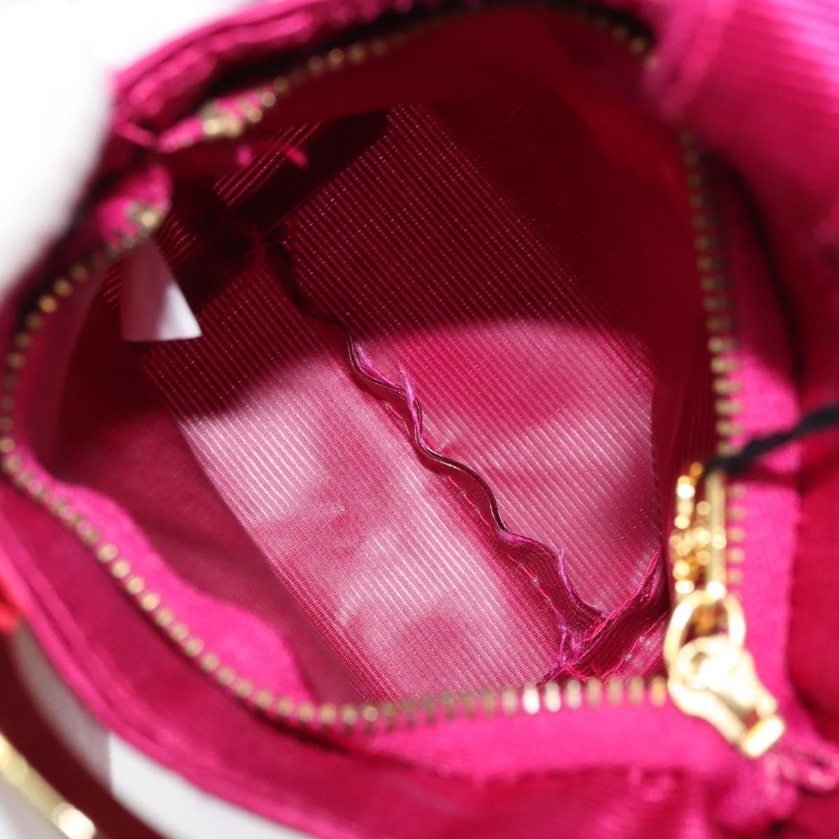 Celine Celine Circle Logo Pouch Canvas Roze